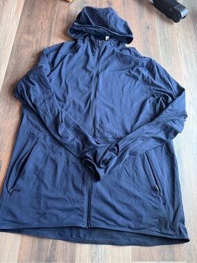 lululemon athletica Navy Hooded Zip Jacket